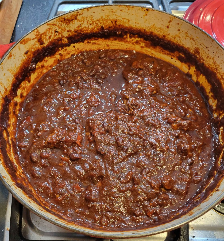 A pot of chili